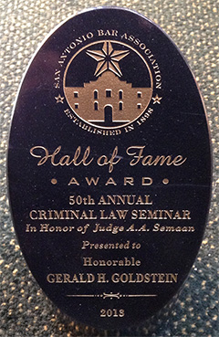 San Antonio Bar Association - Hall of Fame